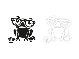 zaba-frog-naklejka-na-samochod-na-auto-kolor