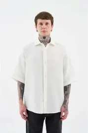 meska-koszula-oversize-basic-cotton-machinist-ecru-xl