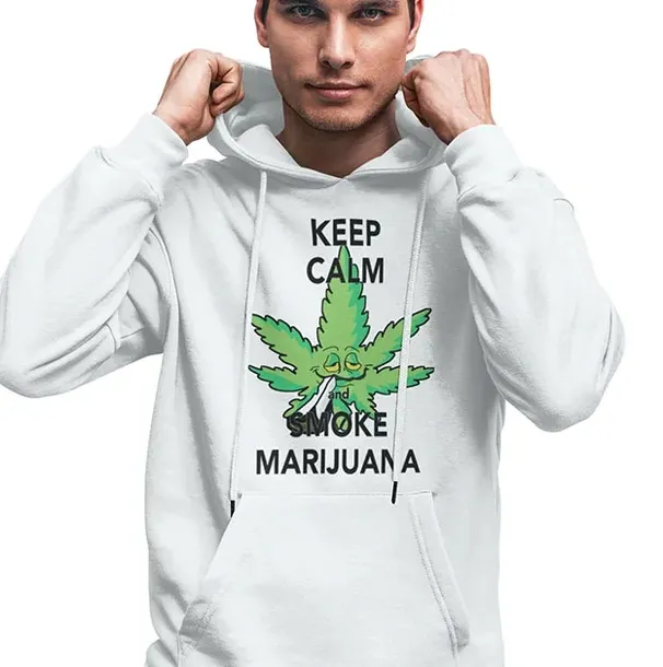 bluza-z-kapturem-reggae-keep-calm-marijuana-stan-nowy
