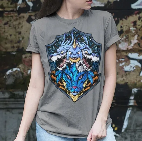 koszulka-damska-walki-blue-warrior-stan-nowy