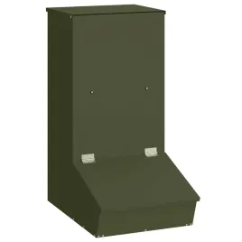 metalowy-karmnik-dla-swin-zielony-oliwkowy-20-kg-pojemnosci-odporny