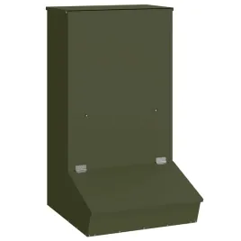 metalowy-karmnik-dla-swin-zielony-oliwkowy-pojemnosc-20-kg-odporny