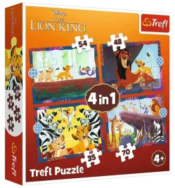 puzzle-4w1-odwazny-krol-lew-disney-34653-trefl
