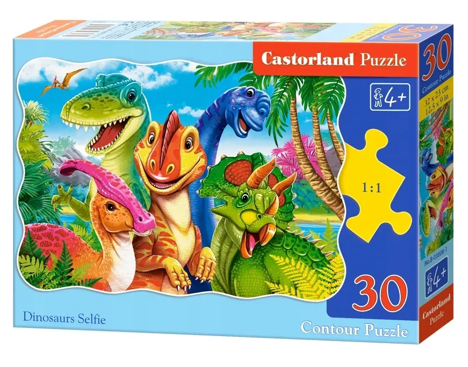 puzzle-30-dinosaurs-selfie-castor