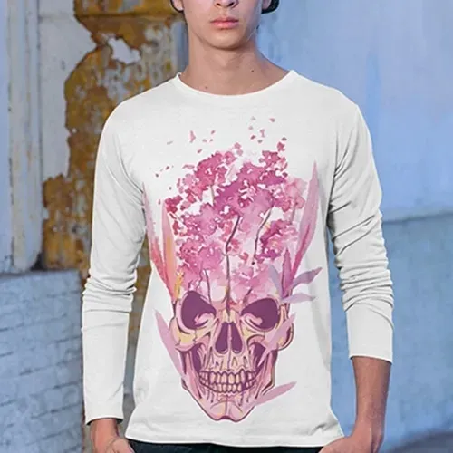 longsleeve-horror-rock-pink-skull