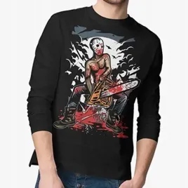 longsleeve-horror-rock-chainsaw-killer