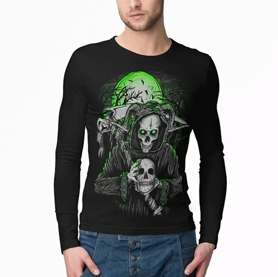 longsleeve-horror-rock-skull-green