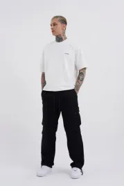 meskie-spodnie-cargo-jeans-baggy-machinist-czarny-m