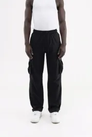 meskie-spodnie-cargo-jeans-baggy-machinist-czarny-m