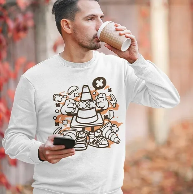 bluza-animowane-traffic-cone-stan-nowy