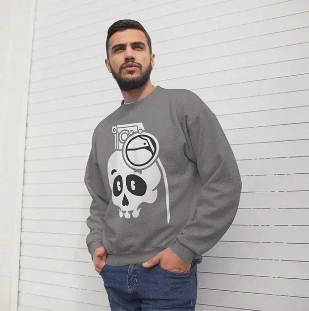bluza-animowane-skull-grenade-stan-nowy