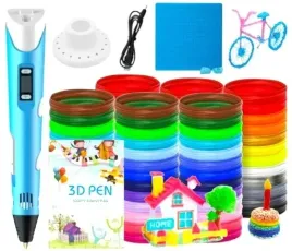 dlugopis-3d-niebieski-drukarka-3d-pen-dzieci-wklad-310m-szablony-mata