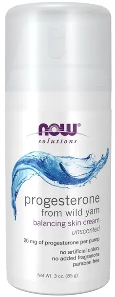 NOW FOODS PROGESTERONE CREAM 85g KREM Z PROGESTERONEM WILD YAM CREAM