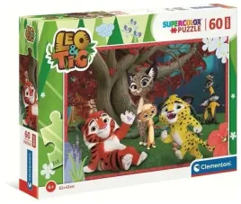puzzle-60-maxi-super-kolor-leo-i-tig-clementoni