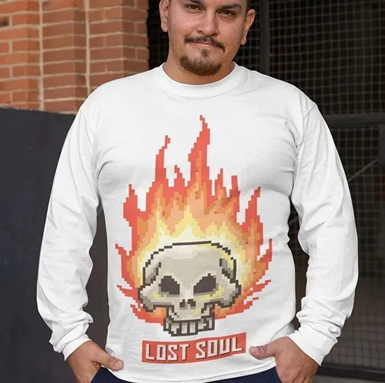longsleeve-retro-burning-skull