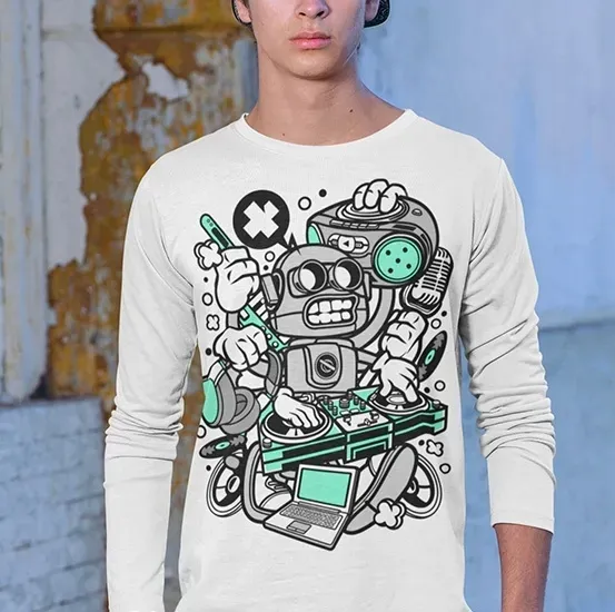 animowane-longsleeve-dj-robot-stan-nowy