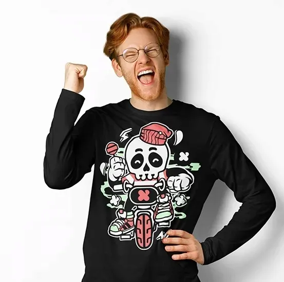 animowane-longsleeve-skull-bike