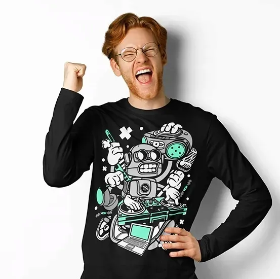 animowane-longsleeve-dj-robot