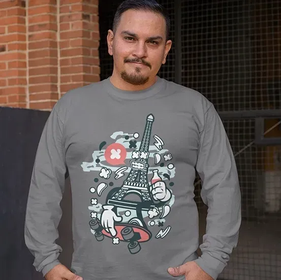animowane-longsleeve-eiffel-skater-stan-nowy