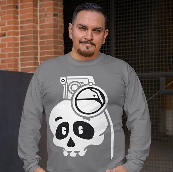animowane-longsleeve-skull-grenade-stan-nowy