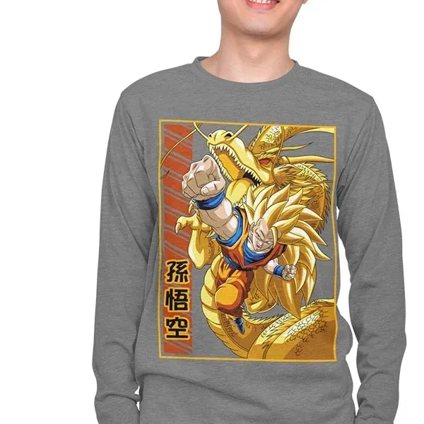longsleeve-dbz-goku-gold-dragon