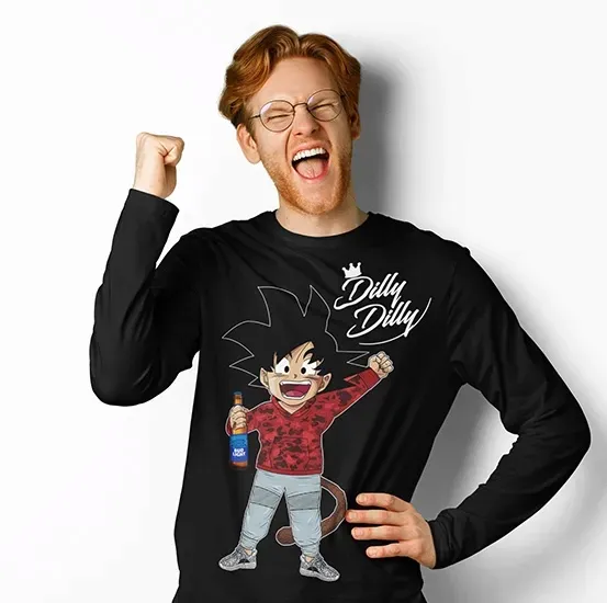 longsleeve-dbz-dilly-dilly-goku