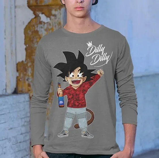 longsleeve-dbz-dilly-dilly-goku