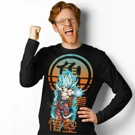 longsleeve-dbz-goku-super-sayian-anime