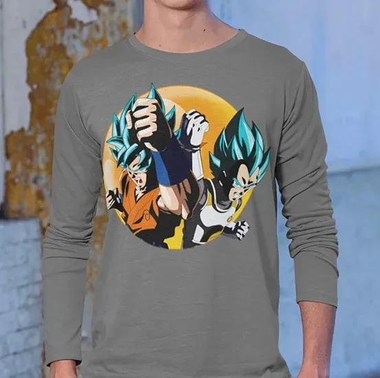 longsleeve-dbz-vegeta-goku-blue-stan-nowy