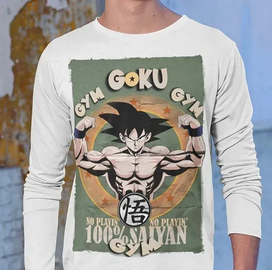 longsleeve-dbz-100percent-saiyan