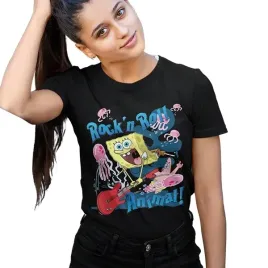 damska-koszulka-horror-rock-spongebob-rock-n-roll
