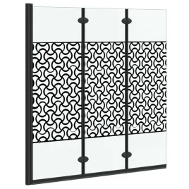 oslona-prysznicowa-czarny-i-przezroczysty-130-x-130-cm