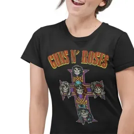 damska-koszulka-horror-rock-guns-n-roses-cross-arc