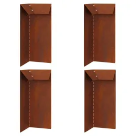 ogrodzenie-slimakowe-4-szt-rdzawy-10-x-10-x-25-cm