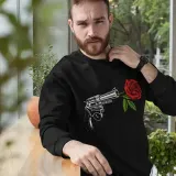 bluza-horror-rock-rewolwer-z-roza-stan-nowy