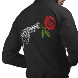bluza-z-kapturem-horror-rock-rewolwer-z-roza