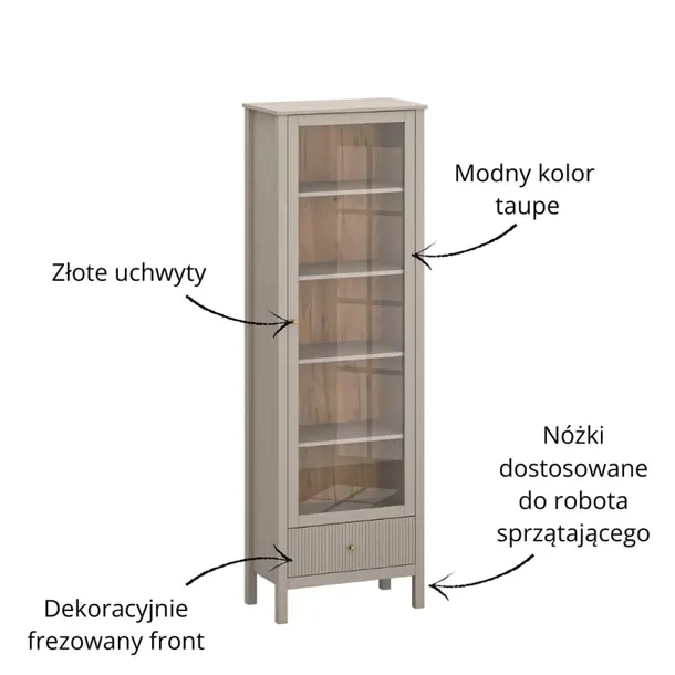 kleo-witryna-1w1s-taupe-kolekcja-kleo