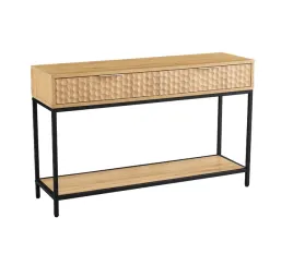 konsola-stolik-do-przedpokoju-120-cm-dab-z-szufladami-plecionka-loft