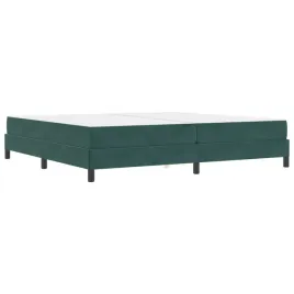 lozko-sprezynowe-z-materacem-ciemna-zielen-200-x-200-cm-tkanina