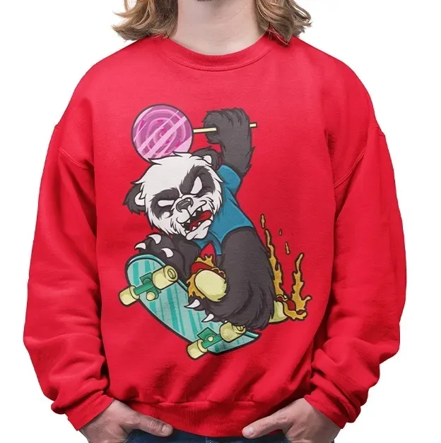 bluza-smieszna-panda-skate-stan-nowy