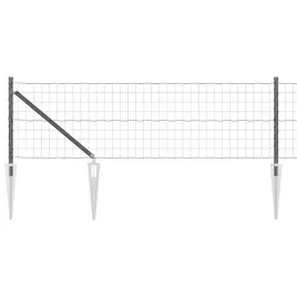 ogrodzenie-z-slupkiem-szary-08-x-25-m-stal