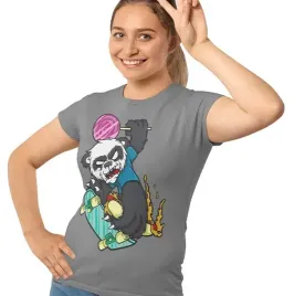 koszulka-damska-smieszna-panda-skate