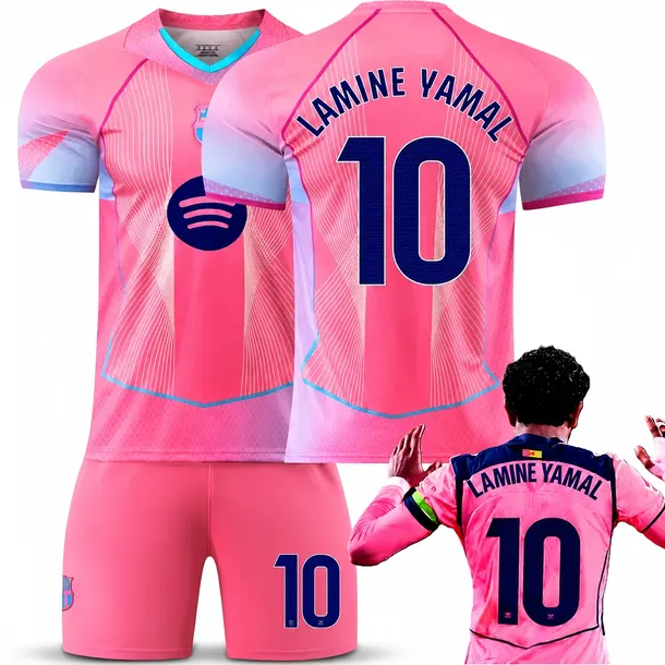 KOMPLET PIŁKARSKI KOSZULKA LAMINE YAMAL FC BARCELONA WSZYSTKIE ROZMIARY
