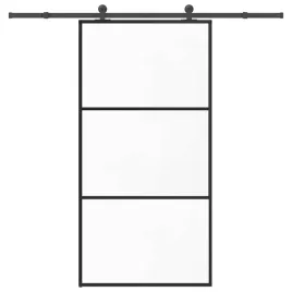 przesuwne-drzwi-szklane-esg-102x205-cm-przezroczyste-czarne-z-osprzetem