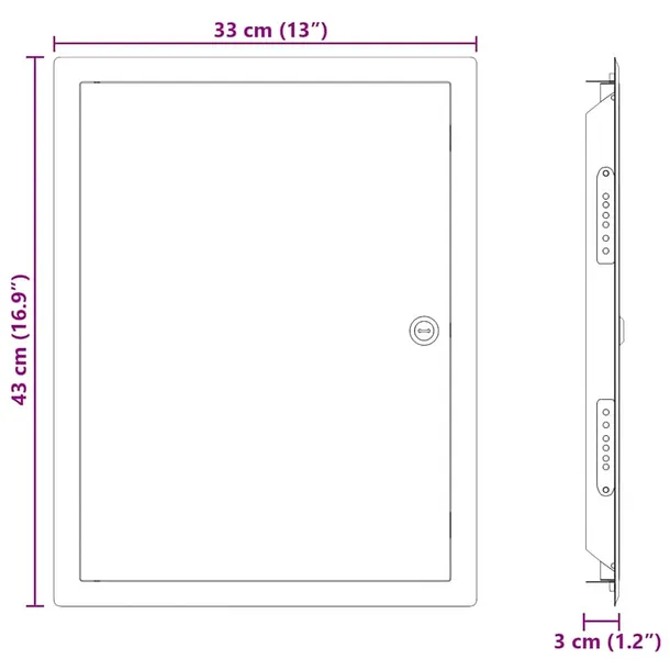panel-dostepu-bialy-43-x-33-x-3-cm-stal-stan-nowy-szerokosc-produktu-43-cm