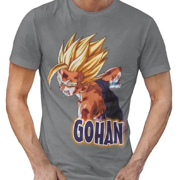 koszulka-dragonball-gohan-siwa-stan-nowy