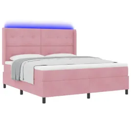 lozko-sprezynowe-z-materacem-z-led-rozowy-180-x-200-cm-aksamit