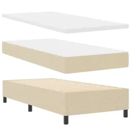 lozko-z-sprezyna-led-z-materacem-kremowy-100-x-200-cm-tkanina