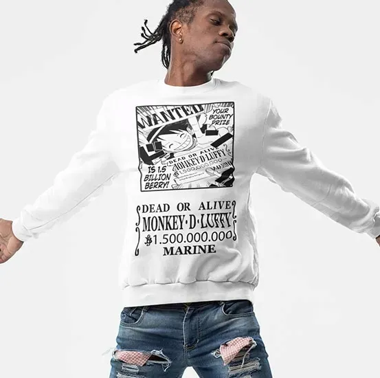 bluza-one-piece-wanted-luffy