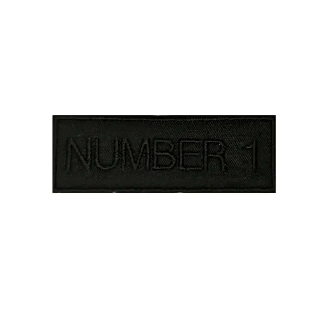 Aplikacje naprasowanki naszywki haft 9 x 3 cm number 1